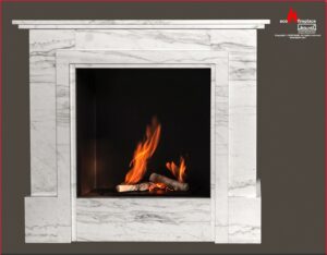 Focar semineu bioetanol Kami Ancient Bianco Gala