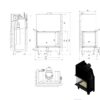 Kratki MBA 18-21 kw sticla stanga + deschidere verticala - samota neagra