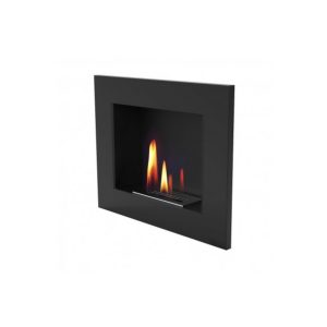 Focar semineu bioetanol Uniflam 50×40 negru mat