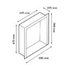 Focar semineu bioetanol Xaralyn Built-in unit L decor piatra