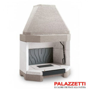 Focar semineu pe lemne Palex 78 EXAGONE deschis