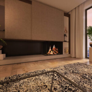 Focar semineu electric  DRU VIRTUO 80/2