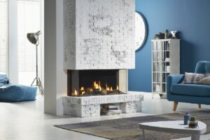 Focar semineu pe gaz  Global 100 Triple BF