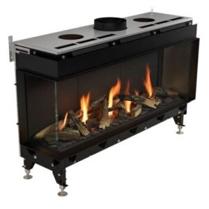 Focar semineu pe gaz Valentino 1300 – geam stanga